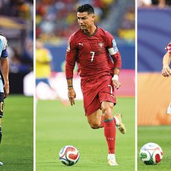 Lionel Messi (39), Cristiano Ronaldo (41) y Luca Modric, son ejemplos de cómo los futbolistas extendieron su vida profesional. | Foto:Cedoc