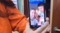La videollamada de la Selección con alumnos de un colegio de Rafael Calzada