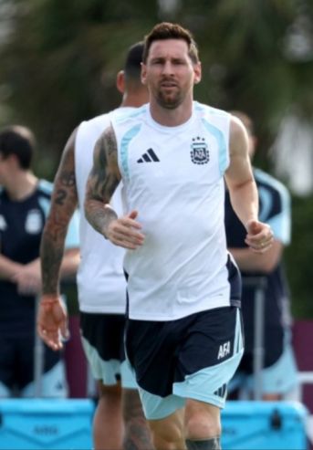 Entrenamiento de la Selección Argentina en Miami