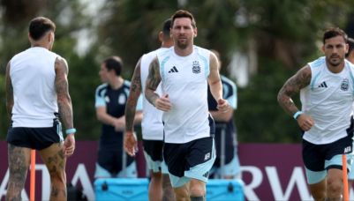 Entrenamiento de la Selección Argentina en Miami