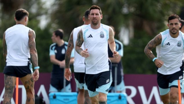 Entrenamiento de la Selección Argentina en Miami