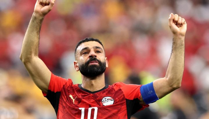 Mohamed Salah con la Selección de Egipto