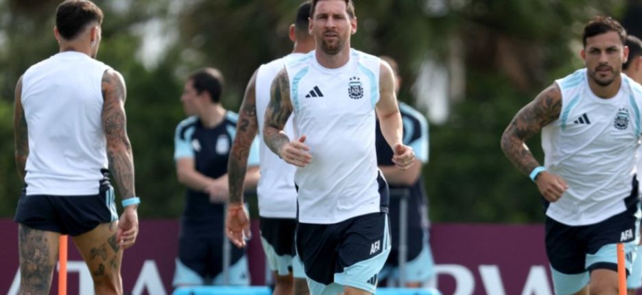 Entrenamiento de la Selección Argentina en Miami