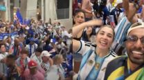 Hinchas de Argentina y Cabo Verde