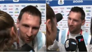 Sofi Martínez y Lionel Messi