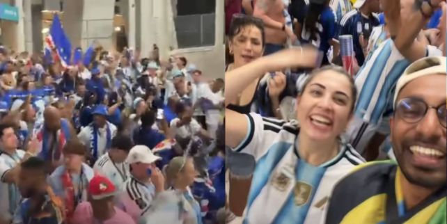 Hinchas de Argentina y Cabo Verde