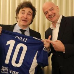 Javier Milei y Gianni Infantino | Foto:CEDOC