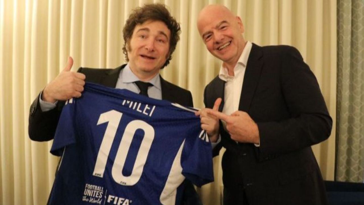 Javier Milei y Gianni Infantino | Foto:CEDOC