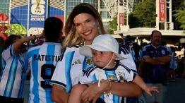 Eva Bargiela y su bebé Faustino