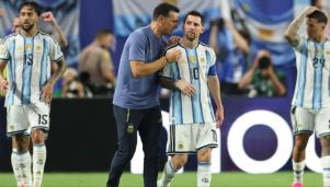 Lionel Scaloni y Lionel Messi en el Mundial 2026