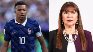Kylian Mbappé y Celeste Amarilla