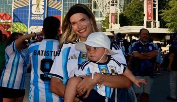Eva Bargiela y su bebé Faustino