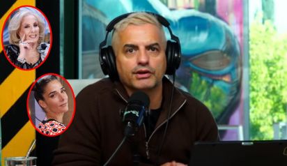 Ángel de Brito, Mirtha Legrand y Juana Viale