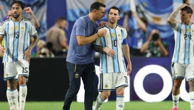 Lionel Scaloni y Lionel Messi en el Mundial 2026