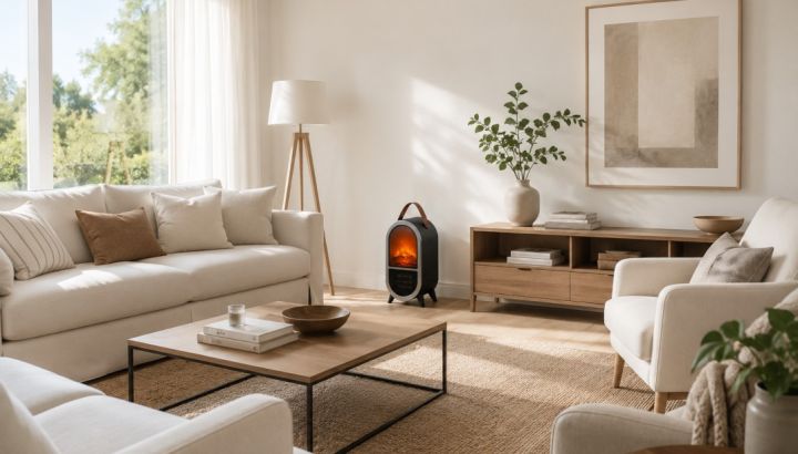 Cómo calefaccionar la casa con estilo: el nuevo calefactor minimalista que es furor en el diseño de interiores 