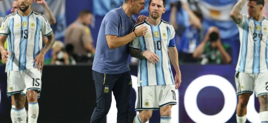 Lionel Scaloni y Lionel Messi en el Mundial 2026