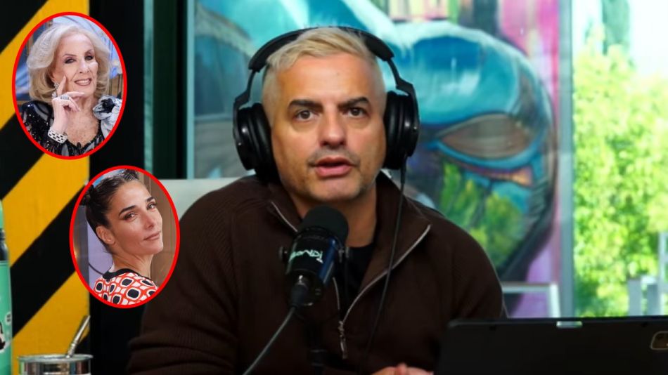 Ángel de Brito, Mirtha Legrand y Juana Viale