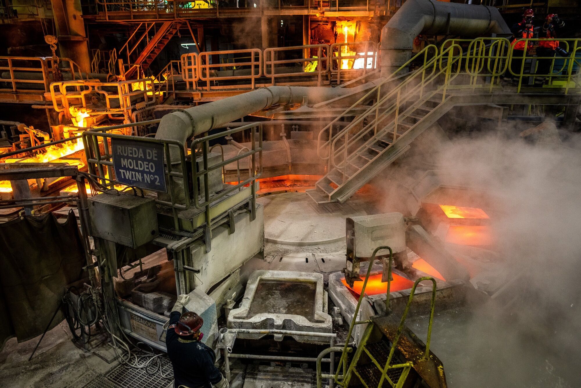 The Codelco El Teniente Mine And Processing Facility As Copper Wavers