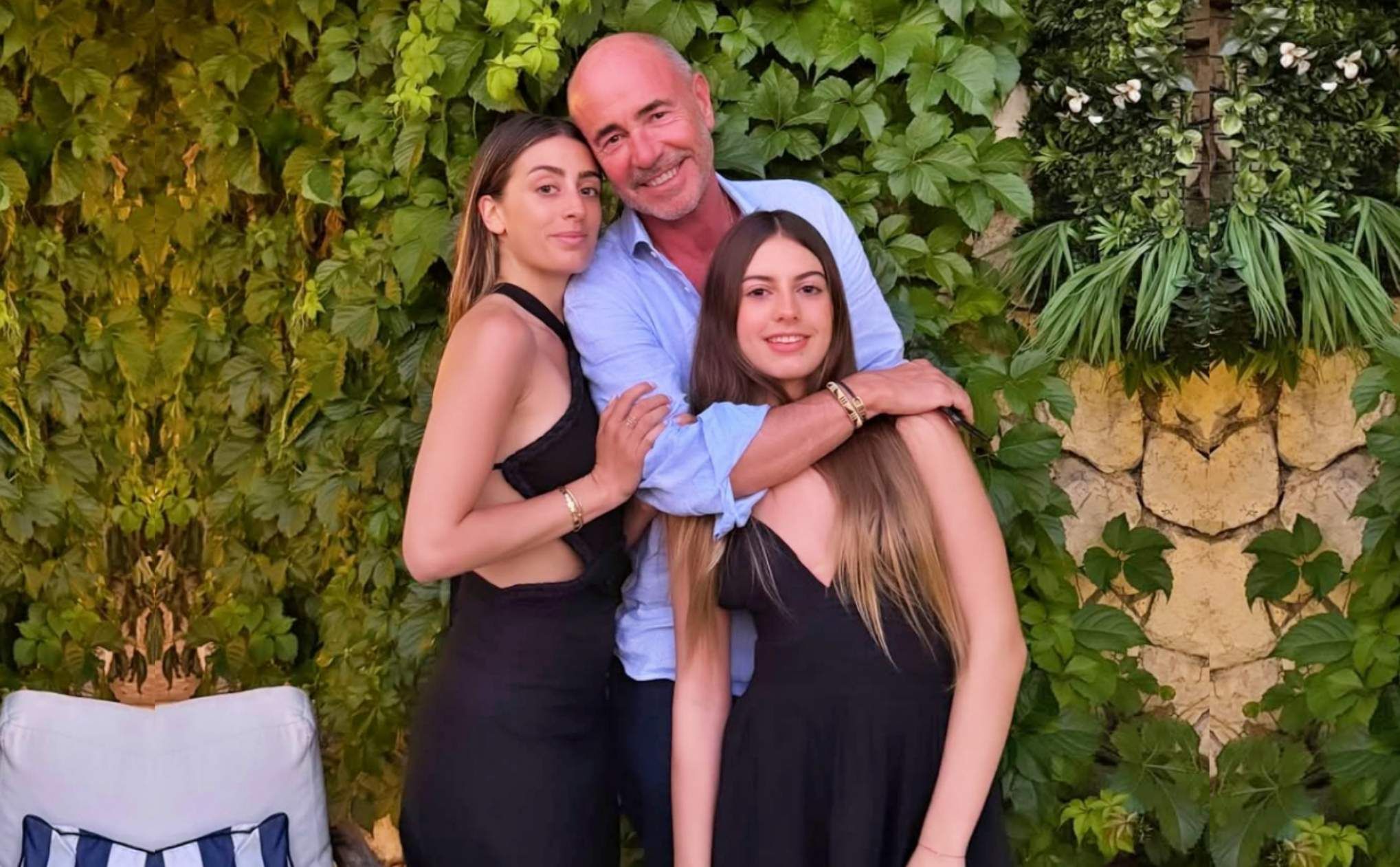 Julio2026. Bruno Barbier con su hija Valentina (izq.) y con Antonia Macri (der.).
