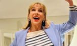Marcela Tinayre y su look más canchero para alentar a la selección: camiseta, bikers y accesorio trendy