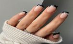 Uñas esmoquin: el diseño black and white sofisticado ideal para el invierno