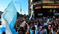 Festejos de Argentina en el Obelisco 07072026