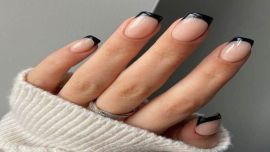 Uñas esmoquin: el diseño black and white sofisticado ideal para el invierno
