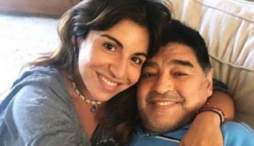 Gianinna Maradona y Diego 