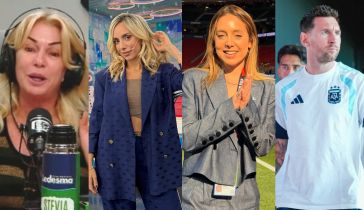 Yanina Latorre, Tamara Pettinato, Sofi Martínez y Lionel Messi