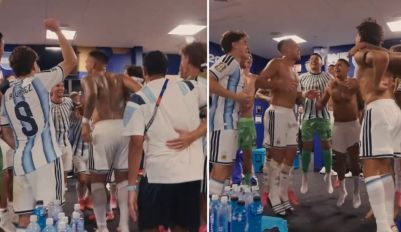 Selección Argentina tras ganarle a Egipto