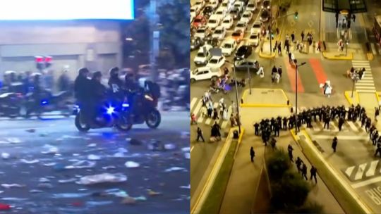 Incidentes en el Obelisco tras el triunfo de Argentina: al menos nueve detenidos por disturbios y agresiones a la Policía