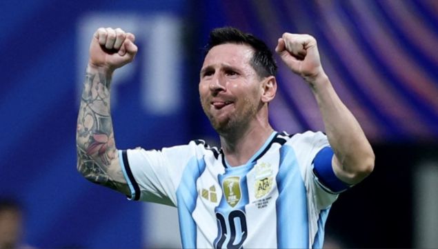 Lionel Messi emocionado en el Mundial 2026