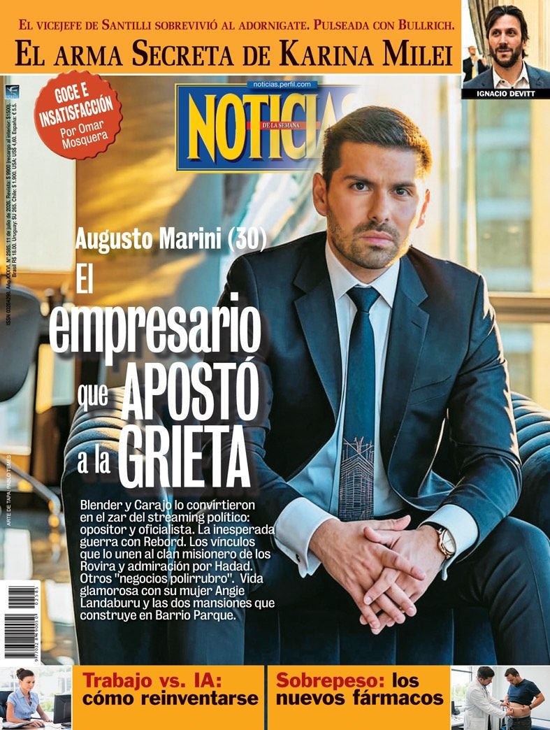 La tapa de NOTICIAS | Foto:Cedoc
