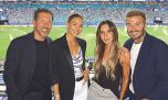 Encuentro de leyendas: Diego Simeone y Carla Pereyra junto a David y Victoria Beckham