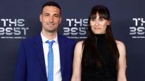 Lionel Scaloni y Elisa Montero