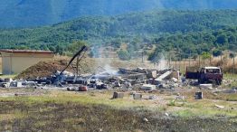 Incendio fábrica de pirotecnia en Italia