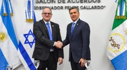 Zdero con el embajador de Israel