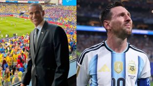 Rivaldo y Lionel Messi