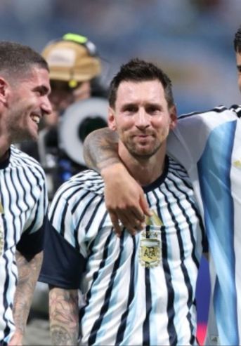 Lionel Messi, Rodrigo de Paul y Cuti Romero en el Mundial 2026