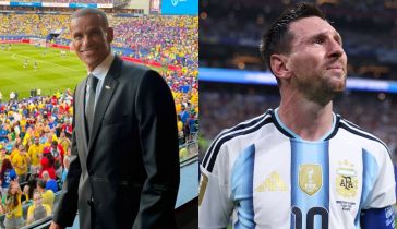 Rivaldo y Lionel Messi
