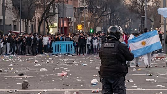 Incidentes en Córdoba tras los festejos de la selección Argentina tras vencer a Egipto