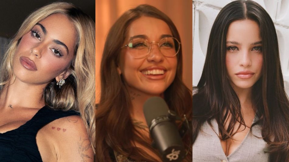 Tini Stoessel, María Becerra y Emilia Mernes