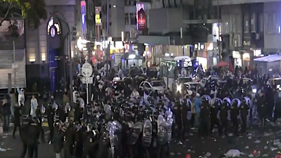 INCIDENTES EN EL OBELISCO TRAS LOS FESTEJOS POR ARGENTINA 07072026
