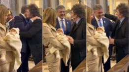 Milei abrazó a Jorge Macri en el Tedeum 