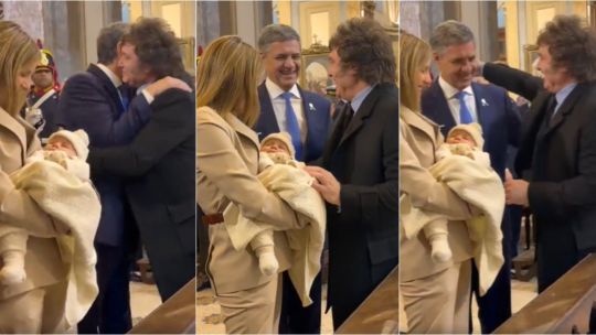 La Libertad Saluda: Milei abrazó a Jorge Macri en el Tedeum y dejó atrás desplantes pasados