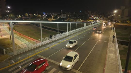Obra en el Puente Maipú