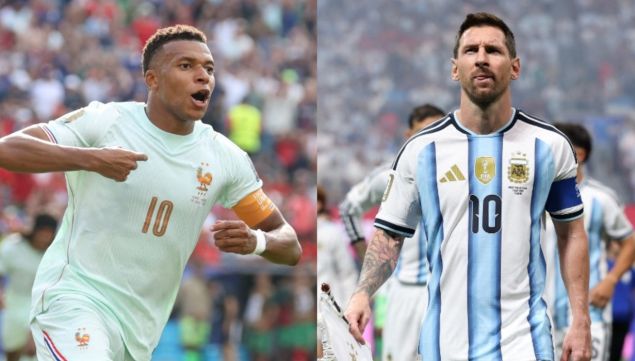Kylian Mbappé y Lionel Messi