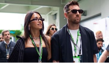 Antonela Roccuzzo y Lionel Messi
