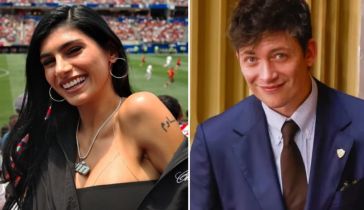 Mia Khalifa y Santiago Caputo