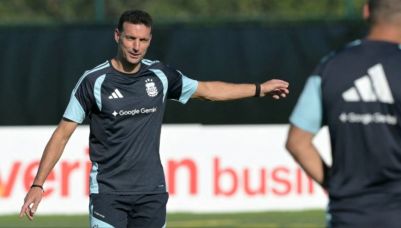 Lionel Scaloni entrenando en la Copa Mundial 2026